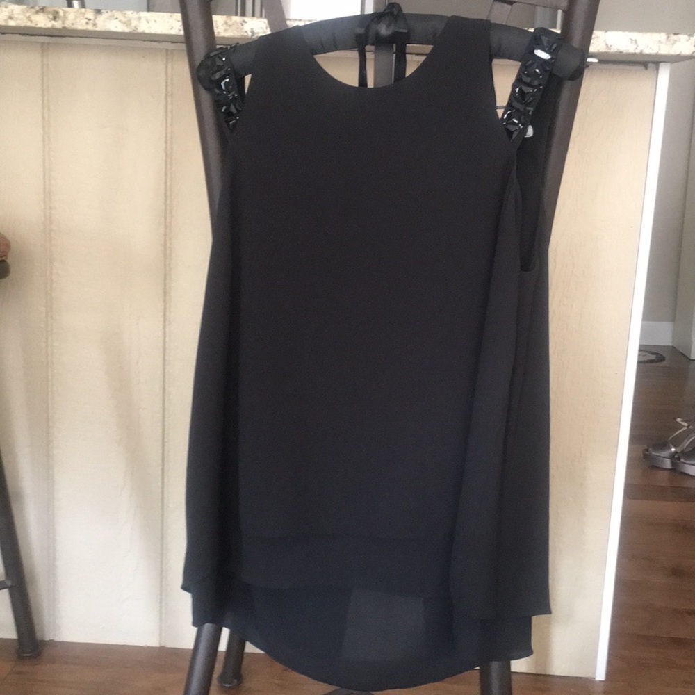 BCBG black dressy top